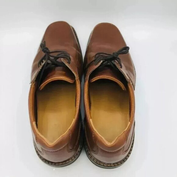 ECCO Shoes Mens Size 12-12.5 / EU 46 Leather Brown Lace-Up Derby Dress Shoe Heel main image 5
